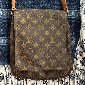 Louis Vuitton Musette Salsa MM Monogram Bag Shoulderbag Handbag Purse